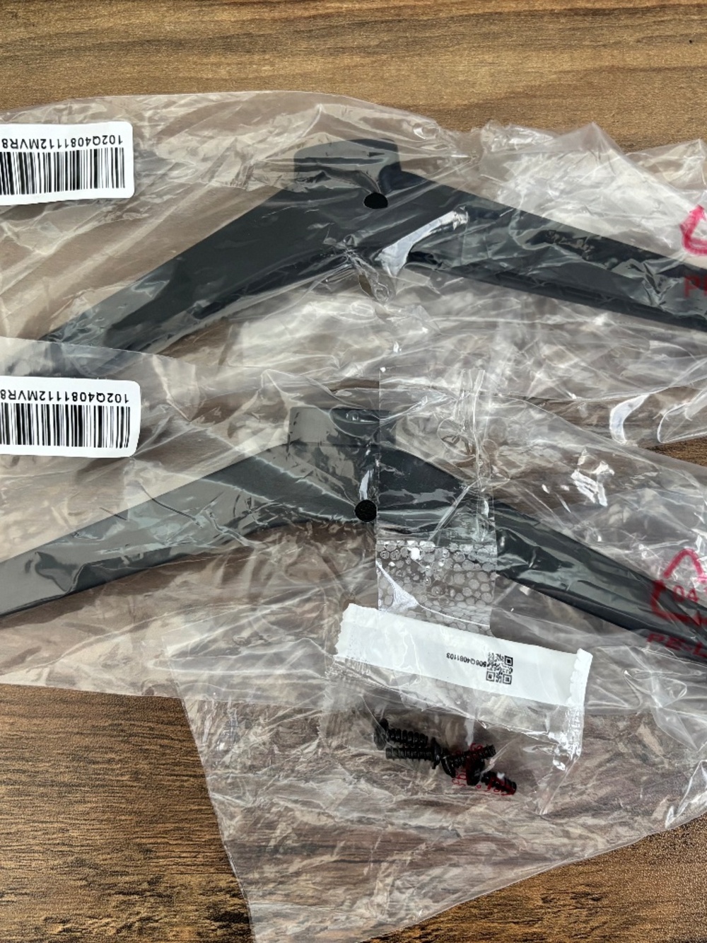 OEM Roku Select Series 40" TV Stand 2 Replacement Legs Black 4 Screws NEW
